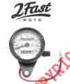 2fm-14-20161b 0-160 2fastmoto White Speedometer W Trip Odometer Suzuki Custom Gs Tc Ts Guage Mph Analog