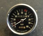010101 Nippon Seiki Vintage Nos 100 Mph Speedometer Kawasaki Honda Yamaha Suzuki Japan