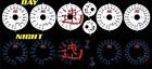 1099 Street Racer Parts Suzuki Hayabusa Gsxr 1300 1999-2007 White Face Plasma Glow Gauges Dials Mph Kmh
