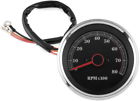 169041 Bikers Choice Handlebar Mounted Tachometer Black Xl Biker