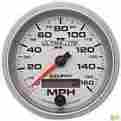 19356 Auto Meter 3 8in Electronic Speedometer 160 Mph Silver Face Slvr Elec 046074119507
