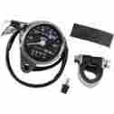 21-6840ledpb 2210-0210 Drag Specialties Mini Mechanical Speedometers With Led Indicators