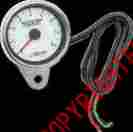 2211-0032 Drag Specialties Polished White Face 2.4 Electronic Tachometer Harley Davidson