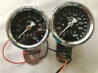27-474 27-472 Mmb Mini Speedometer Kmh Mph Black Face Harley Davidson Fx