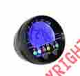 2853ab Acewell Universal Round Speedometer Computer Black Cafe Racer