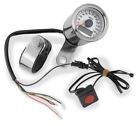 482514 Bikers Choice Electronic Mini Speedometer Chrome White Biker
