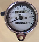 5600201 Cycles Mini Speedo Seven Color Motorcycle Speedometer Gauge Chrome