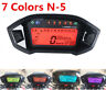 6299123298638 Unbranded Colors Motorcycle Lcd Digital Speedometer Odometer Backlight