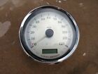 67470-04c Harley Road King Softail Dyna Silver Faced Speedometer