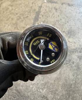 Ds-245154 Arlen Ness 15-655 Liquid Filled Oil Pressure Gauge Only 60# 26-0660