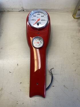 19361 Autometer 19305 Pro-cycle Speedometer And Tachometer On Custom Tank Console