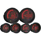 Ba050904 Koso North America Six Piece Gauge Kit Black Harley Davidson