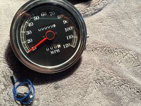 26-742 Custom Chrome Speedometer 1989 Up Face Fit See Photo For Spec Info