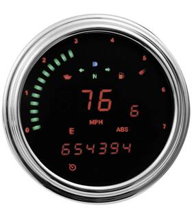 Dakota Digital Mcl-2002-r Harley Dyna Fatbob Speedometer Tachometer Red Led