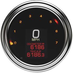 Dakota Digital Mlx-2004 Mlx Series Gauge Speedometer/tachometer - Fatbob Chrom