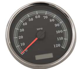 2210-0462 Drag Specialties - 5 Inch Programmable Electronic Speedometer 120 Mph