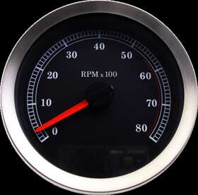 2211-0166 Drag Specialties Tachometer Blk 04