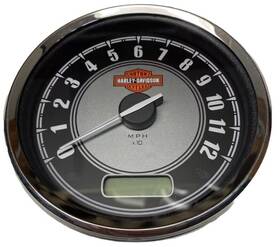 4meq7usx2q Drag Specialties Ds 5in Kph White Face Metric Speedo For Harley Cross Bones 08-10