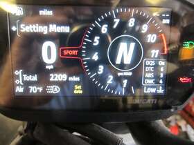 40611882b Ducati 2022 Monster 937 Speedometer Instrument Cluster Gauges