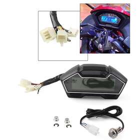 Enen-tradingusa 612065675200 Rpm Lcd Digital Motorcycle Odometer Speedometer Tachometer Gauge Speed Universal