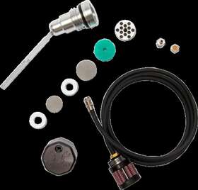 3092 Feuling Oil Pump Corp. Black Vented Dip Stick Breather Harley Touring Twin Cam 06-17