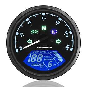 M008 Geloo Motorcycle Speedometer Gauge Rpm Km/h