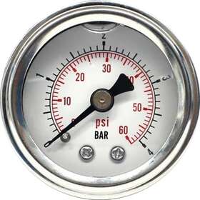 169702 Harddrive Oil Pressure Gauge 60psi White -