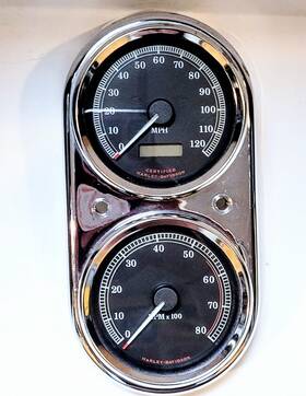 Harley-davidson 09367907 Flh Fxdl Speedometer Speedo Rpm Gauge Cluster Read