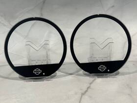 1710338111 Harley-davidson Speedometer/tachometer Glass Bevel Covers - Lot Of 2