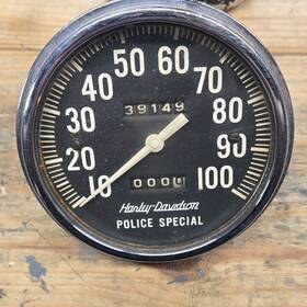 Harley-davidson 540anl6 Police Special Speedometer Gauge. Just Pulled From Running Bike