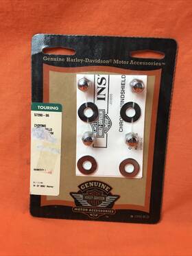 Harley-davidson 57280-06 Genuine Touring Chrome Windshield Docking H/w