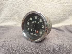 Harley-davidson 61.29944.1 Vintage Harley-davidson Motorcycle 3.5 Inch Speedometer Face Metal Black 140 Mph