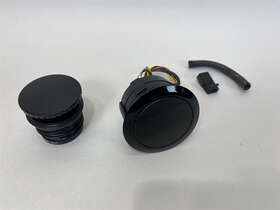 63136-10a Harley-davidson 2011 Road King Fuel Gauge And Cap Flush Mount Kit Black
