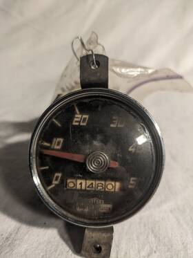 67001-47 Harley-davidson Oem Rare Hummer 125 48-50 S Speedometer Head 1480 Miles