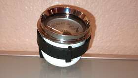 675166-01a Harley-davidson Air Temperature Gauge With Cradle Housing - 96-13 Touring Flh Flt