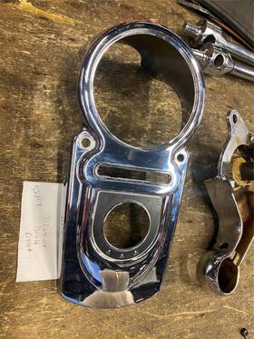 71204-04 Harley-davidson Dash Cover Dyna Fat Bob Fxdf Wide Glide Chrome 2004