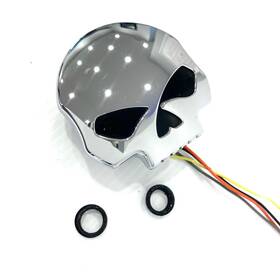 75098-08 Harley-davidson Oem 08-24 Road King St Dyna Willie G Skull Led Gas Fuel Gauge Genuine