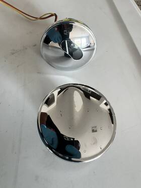Harley Davidson 75241-0830 Dyna Oem Chrome Gas / Fuel Cap And Gauge 75241-08