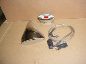 Item-15291 Harley-davidson American Ironhorse Speedometer Wiring And Chrome Mount 15291