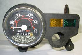 37200-126-771 Honda Ct 70 Speedometer 2395 Mikes Mph With Headlight Bracket 1980 1981