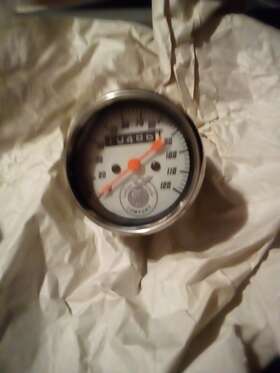56-001 Indian Motorcycle Vintage Gilroy Oem 99-01 Mph Mech Speedometer Part #