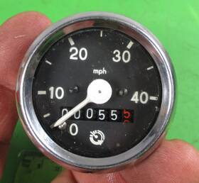 Jawa 4434-000-00 14002 Babetta Moped 207 210 215 225 Oem 40 Mph Gauge P/n 55 Miles