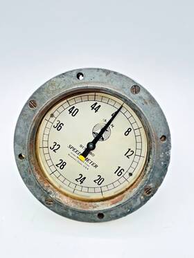 917680 Jones Motorola Mechanical Speedometer White Single Pointer Cable Drive