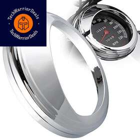 Kiwav 700381010543 5 Inch Speedometer Gauge Tank Mounted Cover Trim Ring Bezel Chrome
