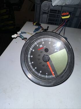Tnt-04 Koso 205358 Speedometer / Tachometer Black Ring Approved Abe