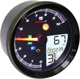 Ba051411 Koso North America Tnt-04 Multi-function Meter 3.30 Inch Diameter X 2.19 D Black Bezel