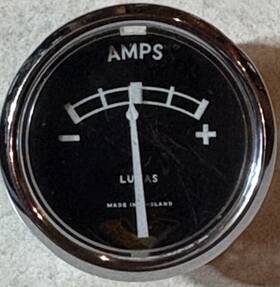 Lucas 360845 Original Ammeter No. In Good Used Condition. Dated 2/56