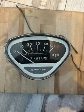 37200-098-771 Nippon Seiki Honda Ct70h-4 Speed Oem Speedometer 1970-1971 Vintage Ct70 Trail 70