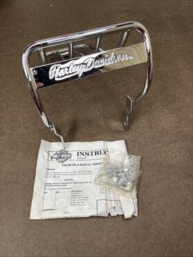 56468-92 Oem Harley-davidson Used Genuine Fxr Bobtail Fender Luggage Rack Fxlr