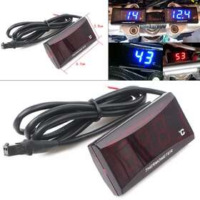 Oginodaisukeusa 211300652725 Led Digital Water Temperature Thermometer Gauge For Racing Scooter Blue Motor Us